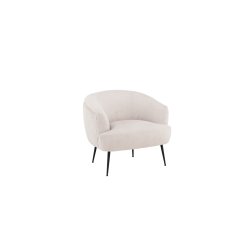 Derby - Lnestol i stribet lyst stof