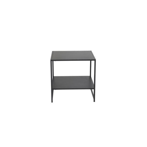 Horst - Sofabord i sort metal, 50 x 50 cm.