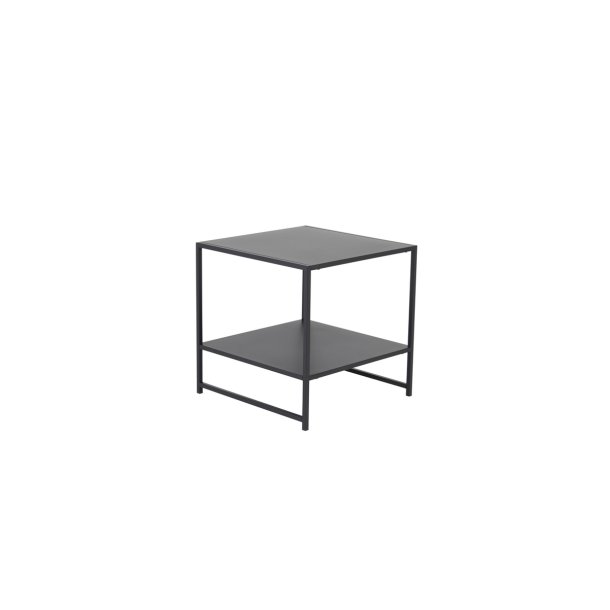 Horst - Sofabord i sort metal, 50 x 50 cm.