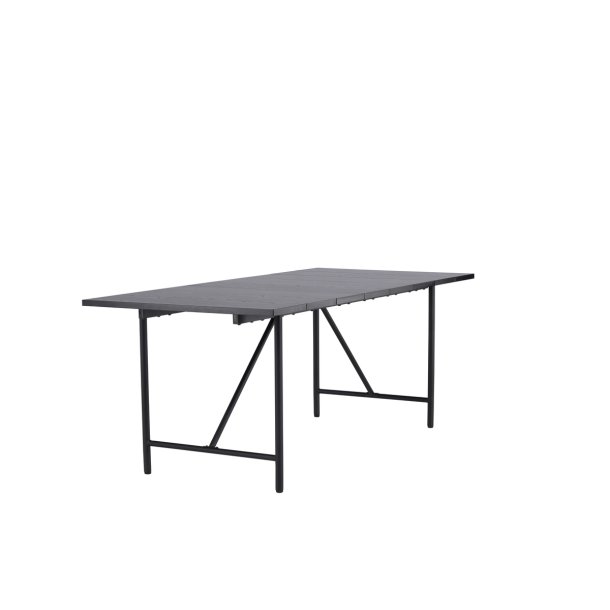 Calma- Spisebord i fineret sort eg, rektangulr 90 x 200 cm.