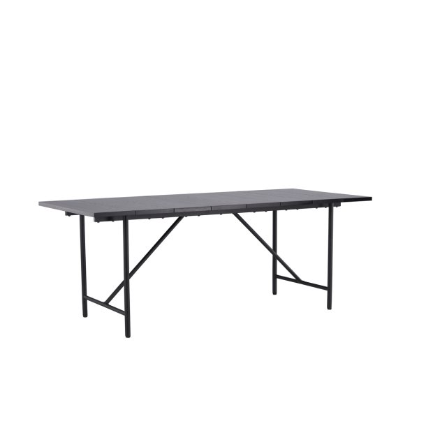 Calma- Spisebord i fineret sort eg, rektangulr 90 x 200 cm.