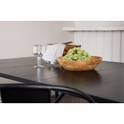 Calma- Spisebord i fineret sort eg, rektangulr 90 x 200 cm.