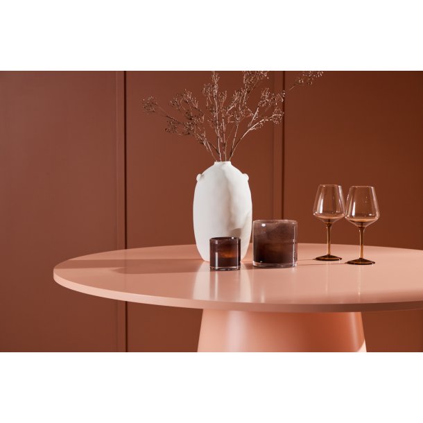 Pastello - Spisebord i rosafarvet MDF, diameter 110 cm.