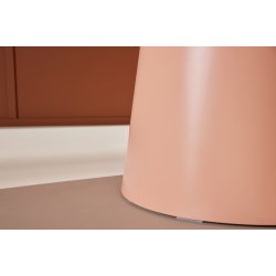 Pastello - Spisebord i rosafarvet MDF, diameter 110 cm.