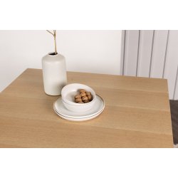 Cemas - Spisebord i fineret eg, kvadratisk 100 x 100 cm.