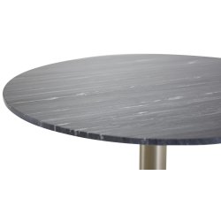 Carra- Spisebord i mrkegr marmor og messing stel,  106 m.