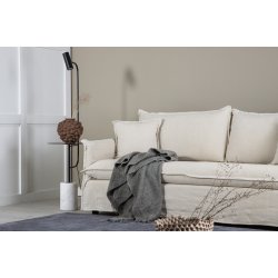 Stella - Sofa, 3-personers med stof i beige bomuld