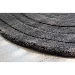 Olav - Drmtte i mrkegr uld, 50 x 80 cm.