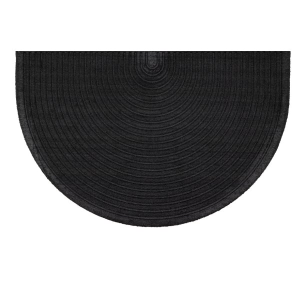 Teo - Drmtte i sort, halvcirkel i strrelse 60 x 90 cm.
