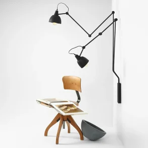 Verdi - Dobbelt vglampe i sort metal