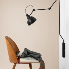 Verdi - Vglampe i sort metal