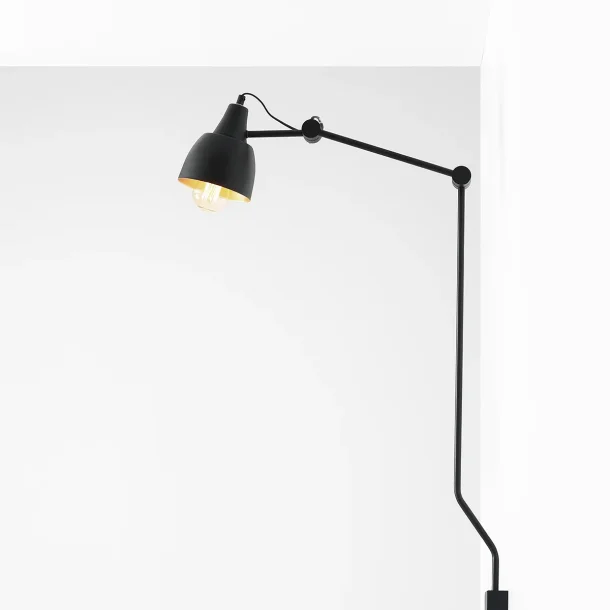 Verdi - Vglampe i sort metal