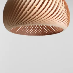 Nightfall - Pendel i flettet bgetr, diameter 53 cm.