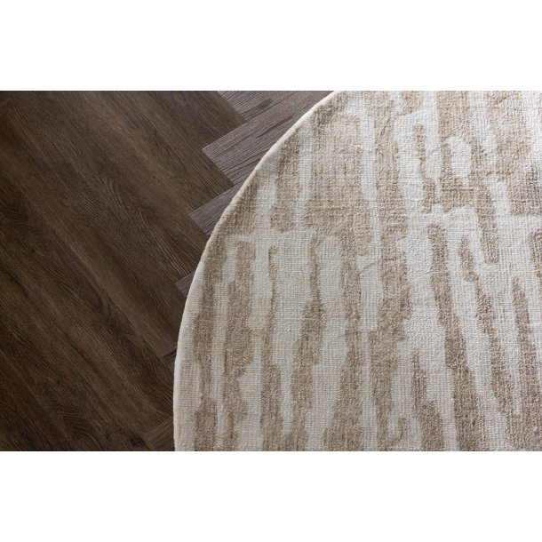 Miller - Tppe, diameter 200 cm., beige polyester