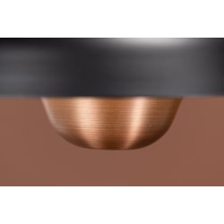 Kroken - Pendel i sort metal med kobber detalje