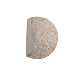 Troost - Tppe i beige polyester, diameter p 200 cm.
