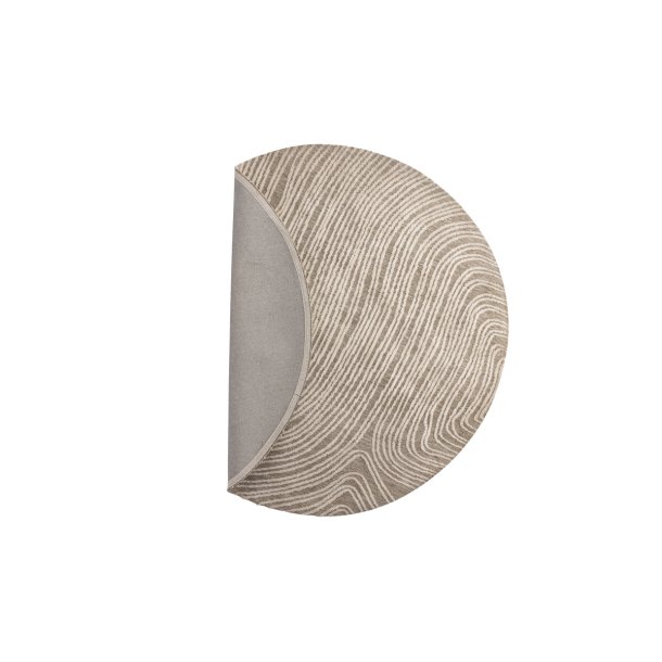 Troost - Tppe i beige polyester, diameter p 200 cm.