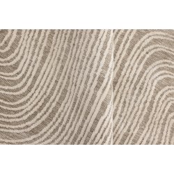 Troost - Tppe i beige polyester, diameter p 200 cm.