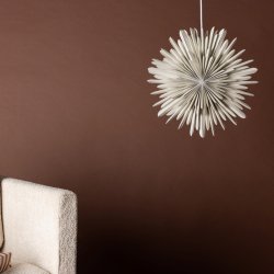 Topaz - Stjerneformet loftlampe i beige papir, to strrelser