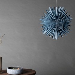 Topaz - Stjerneformet loftlampe i blt papir, tre strrelser