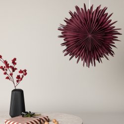 Topaz - Stjerneformet loftlampe i mrkerdt papir, tre strrelser