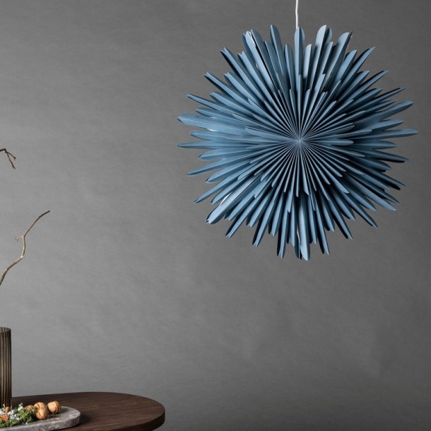 Topaz - Stjerneformet loftlampe i blt papir, tre strrelser