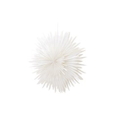 Topaz - Stjerneformet loftlampe i hvidt papir, fem strrelser