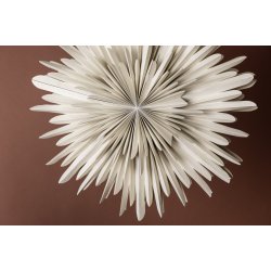 Topaz - Stjerneformet loftlampe i beige papir, to strrelser