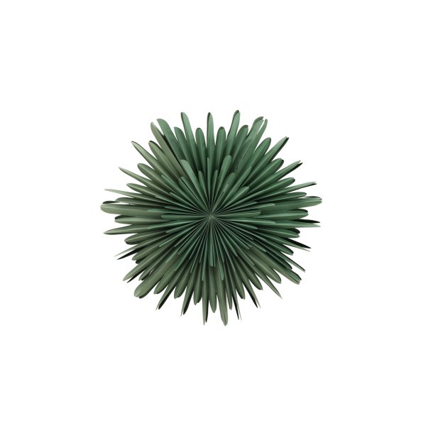 Topaz - Stjerneformet loftlampe i grnt papir, tre strrelser