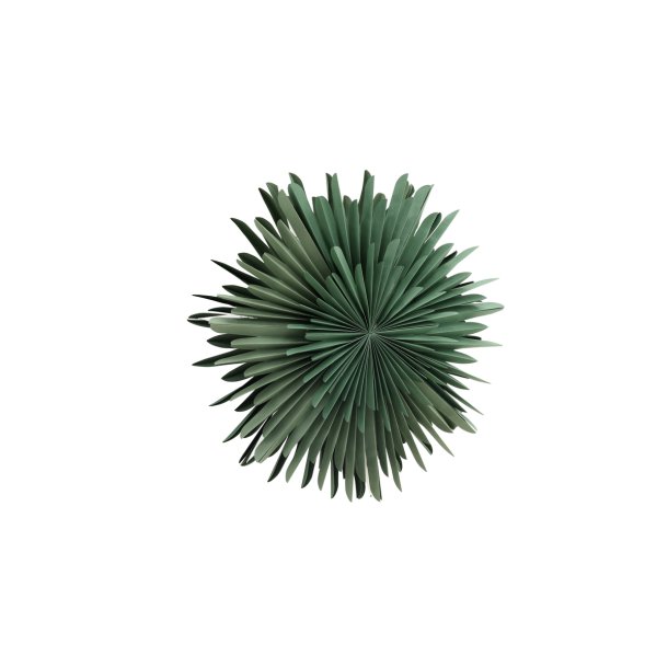 Topaz - Stjerneformet loftlampe i grnt papir, tre strrelser