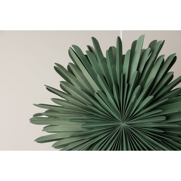 Topaz - Stjerneformet loftlampe i grnt papir, tre strrelser