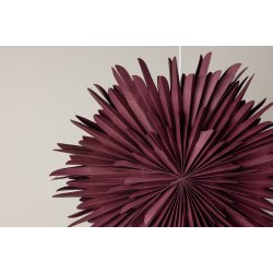 Topaz - Stjerneformet loftlampe i mrkerdt papir, tre strrelser