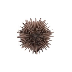 Topaz - Stjerneformet loftlampe i greige papir, tre strrelser