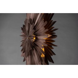 Topaz - Stjerneformet loftlampe i greige papir, tre strrelser