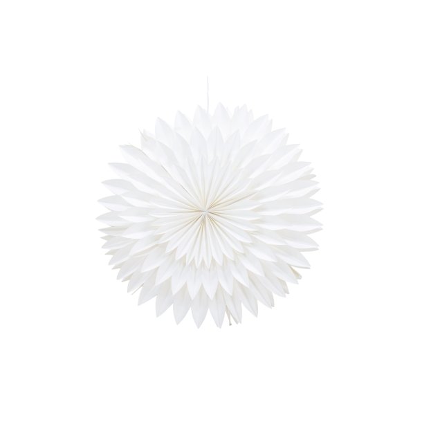 Icey - Stjerneformet loftlampe i hvidt papir, tre strrelser