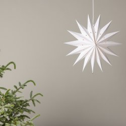 Starry - Stjerneformet loftlampe i hvidt pair, to strrelser
