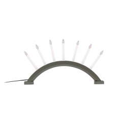 Rialto - Bordlampe i grnt tr med 7 Led-prer