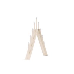 Topps - Bordlampe i beige metal med 9 dmpbare Led-prer