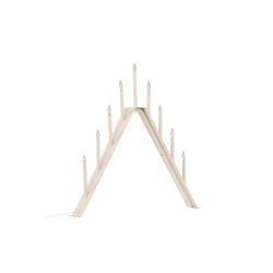 Topps - Bordlampe i beige metal med 9 dmpbare Led-prer