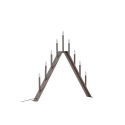 Topps - Bordlampe i mocca farvet metal med 9 dmpbare Led-prer