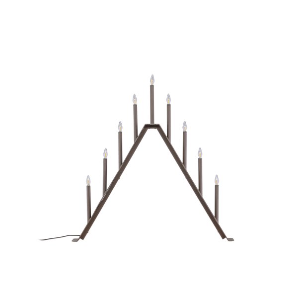 Topps - Bordlampe i mocca farvet metal med 9 dmpbare Led-prer