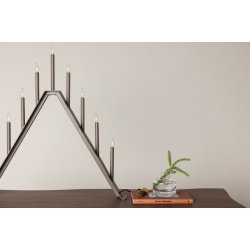 Topps - Bordlampe i mocca farvet metal med 9 dmpbare Led-prer