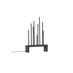 Denali- Bordlampe i mocca farvet metal med ni dmpbare LED-lys