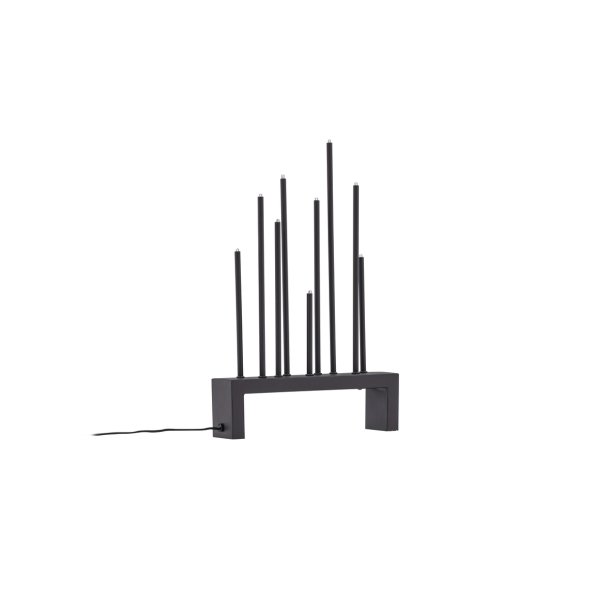 Denali- Bordlampe i mocca farvet metal med ni dmpbare LED-lys