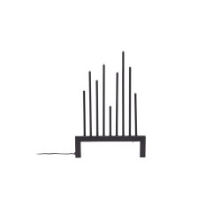 Denali- Bordlampe i mocca farvet metal med ni dmpbare LED-lys