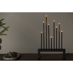 Denali- Bordlampe i mocca farvet metal med ni dmpbare LED-lys