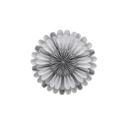 Juvela - Loftlampe i gr foldet papir, diameter 60 cm.