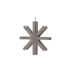 Bengala - Stjerneformet loftlampe i mocca metal, diameter 60 cm.