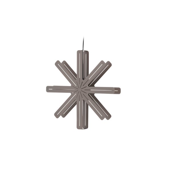 Bengala - Stjerneformet loftlampe i mocca metal, diameter 60 cm.