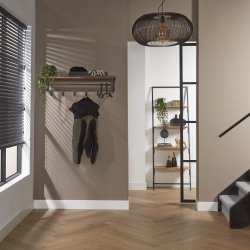 Acai87 - Hattehylde i massivt valnddetr med knager